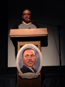 Dana Vickers Shelley director of Public Affairs at the Southern Poverty Law Center was the Davis MLK Day keynote speaker