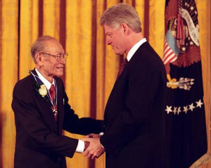 Fred Korematsu in 1998 wins the Presidential Medal of Freedom, he would die in 2005.