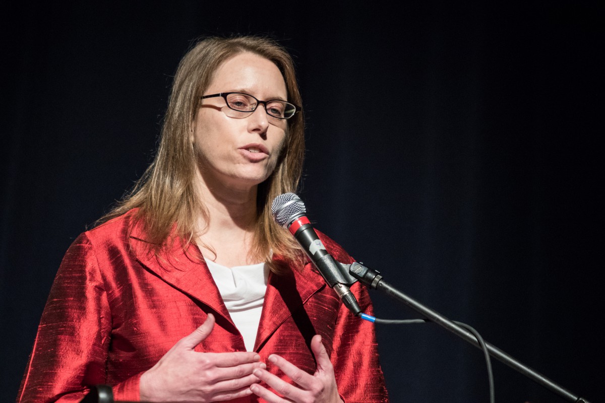 Natasha Minsker delivers the Keynote Speech at Davis MLK Day