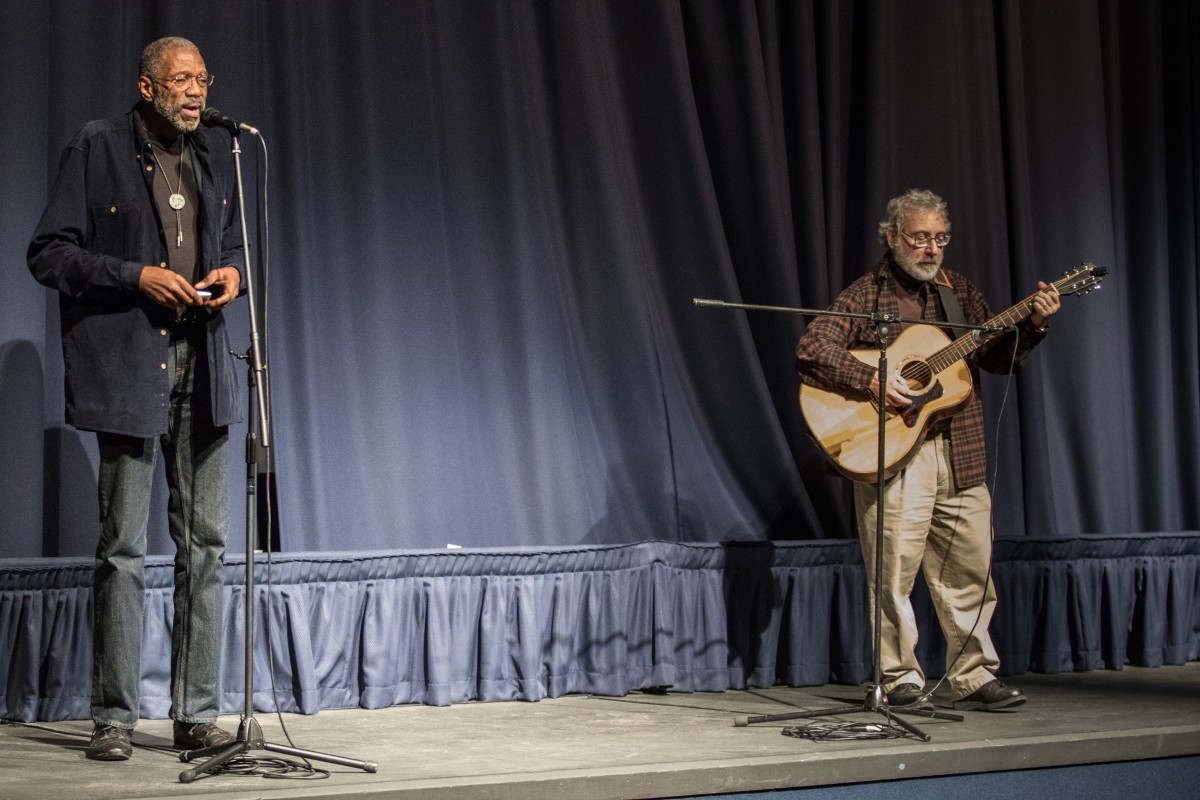 James Williams singing and Ron Goldberg on guitar