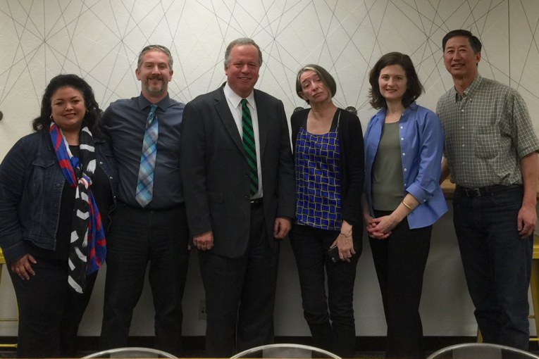 Assemblymember Bill Dodd meets with the Vanguard Editorial Board