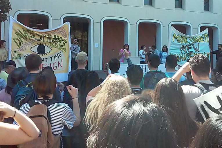 UC Davis, student protest for new executive