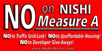 NO ON MEASURE A Banner