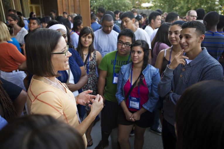 The UC Davis' Special Transitional Enrichment Program (STEP) held a Fireside Chat with Faculty event at Giedt Hall on August 22, 2012.