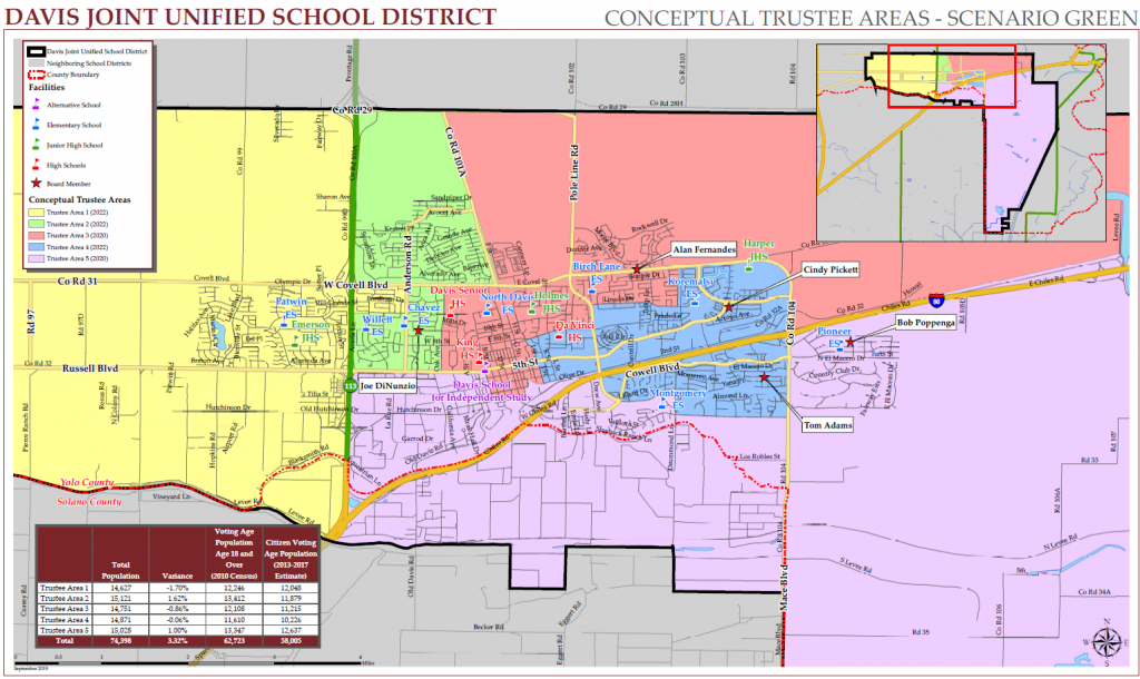 District Releases Four Draft Maps | Davis Vanguard