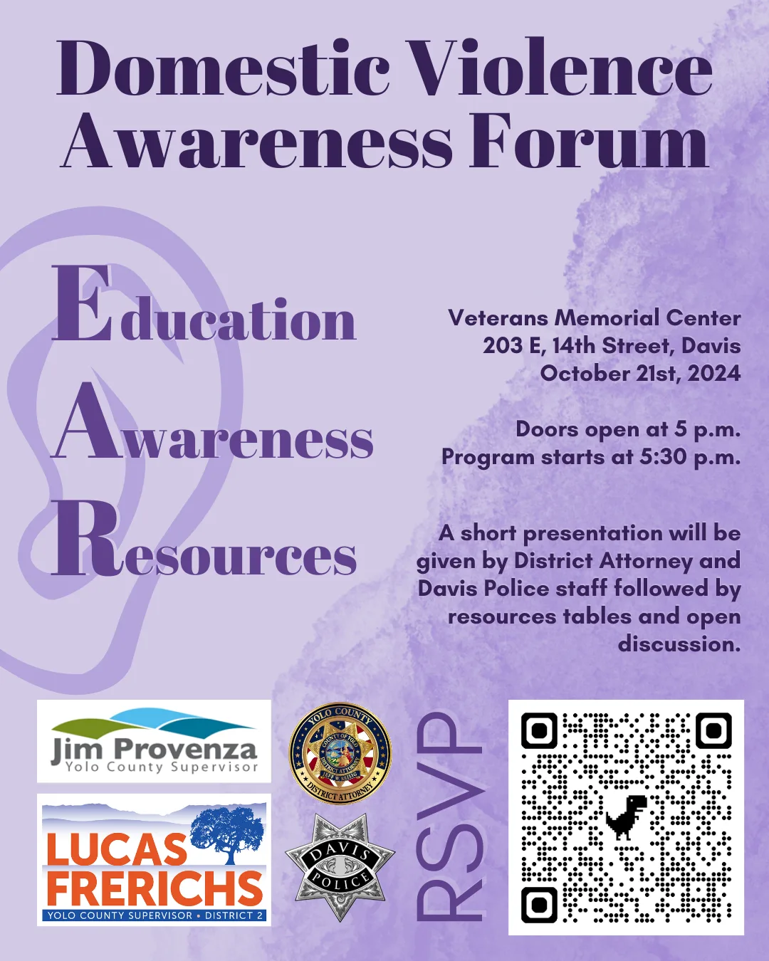 Davis Domestic Violence Awareness Forum Davis Vanguard