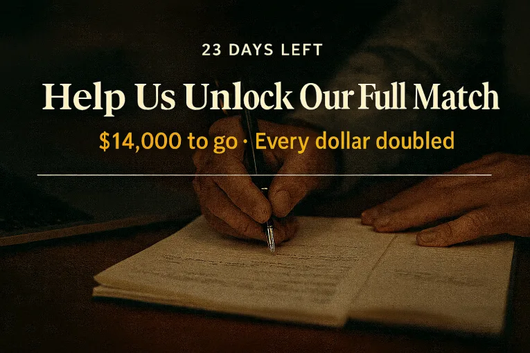 23 Days Left to Secure Our Full Match