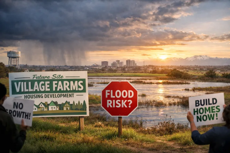 Sunday Commentary: Village Farms Debate Shows How Flood Risk Is Being Framed — and Overstated