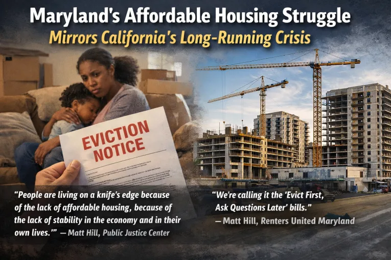 Maryland’s Housing Crisis Echoes California’s Issues with Affordability and Evictions