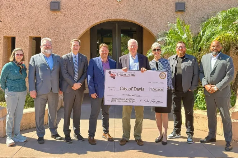 Davis Amtrak Station Receives $1M for Bicycle and Pedestrian Upgrades from Rep. Mike Thompson