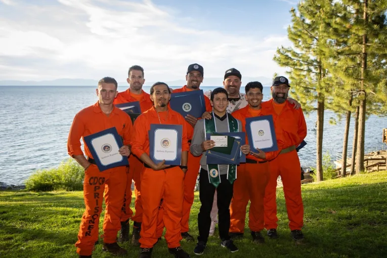 Eight Incarcerated Students Earn Forestry Degrees through CDCR and Lake Tahoe Community College